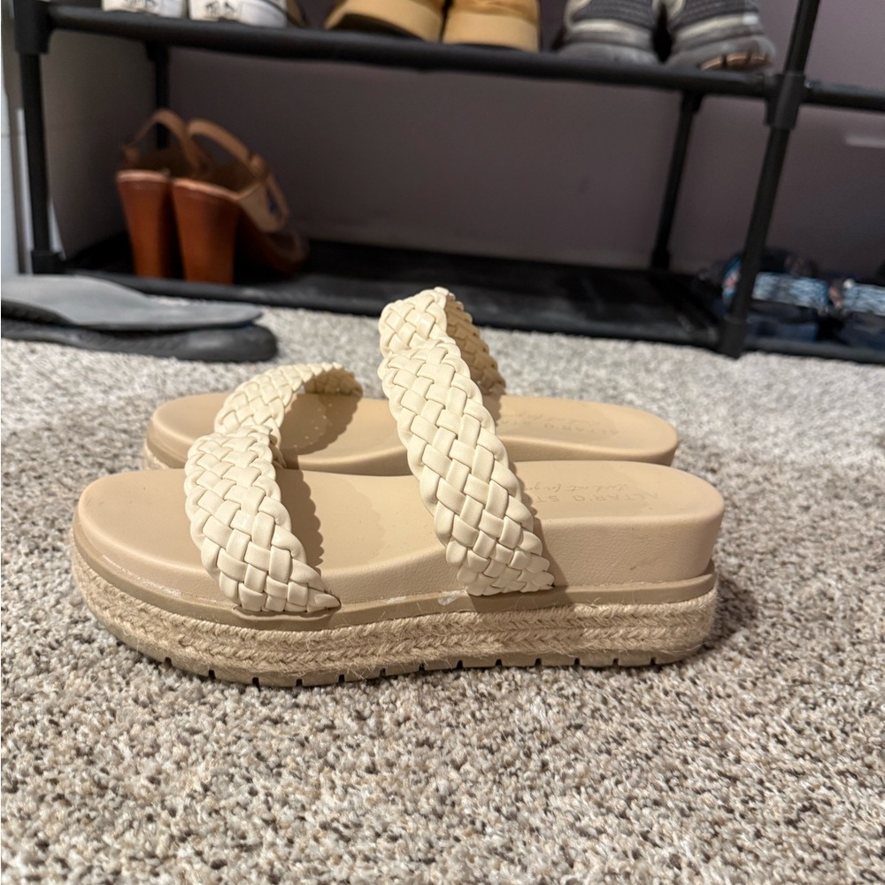 Altar'd State Cream Espadrille Sandals